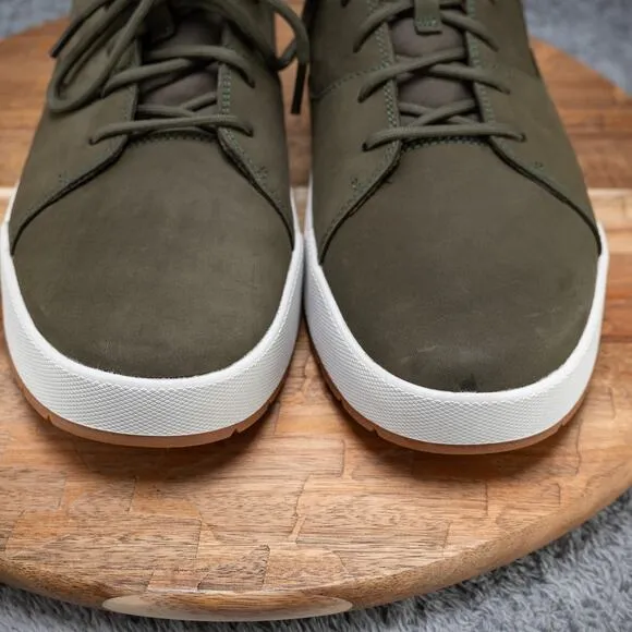 Men's Timberland Maple Grove Oxford Sneaker Dark Green Nubuck Size 11.5