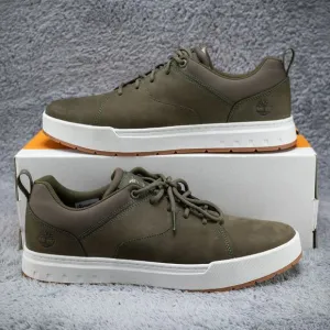 Men's Timberland Maple Grove Oxford Sneaker Dark Green Nubuck Size 11.5