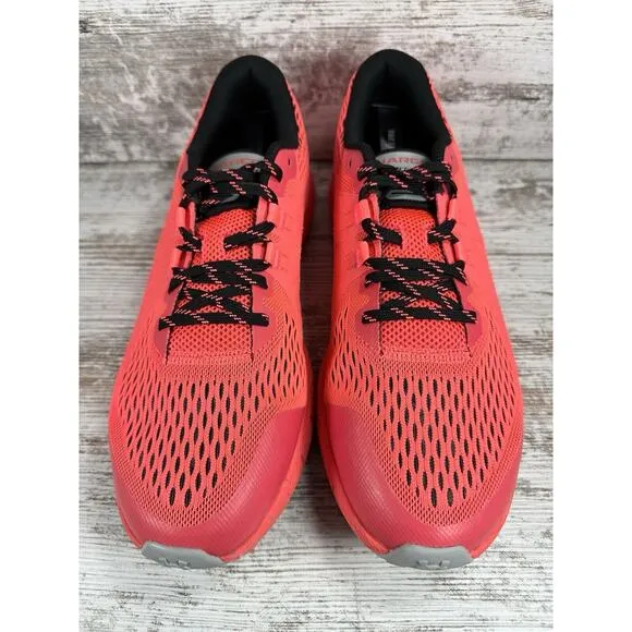 Men's Under Armour Charged Bandit Trail Infrared Red Trail Running Shoes Sz 10