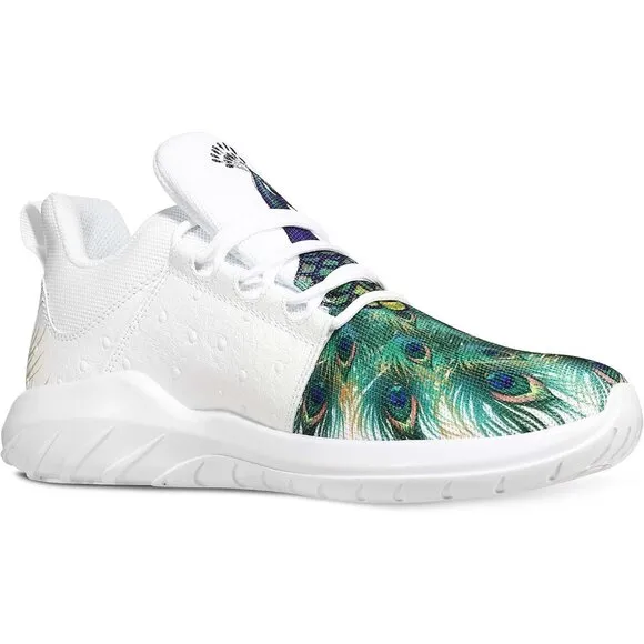 Mens White Running Shoes Lightweight Fashion Stylish Sports Workout Gym Tennis