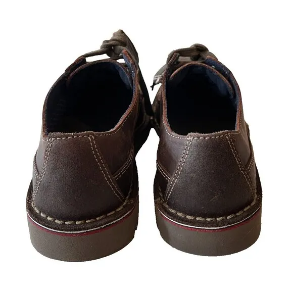 Men's Clarks Vargo Vibe Lace Up Leather Derby Oxford Shoes Size 7 NEW Dark Brown