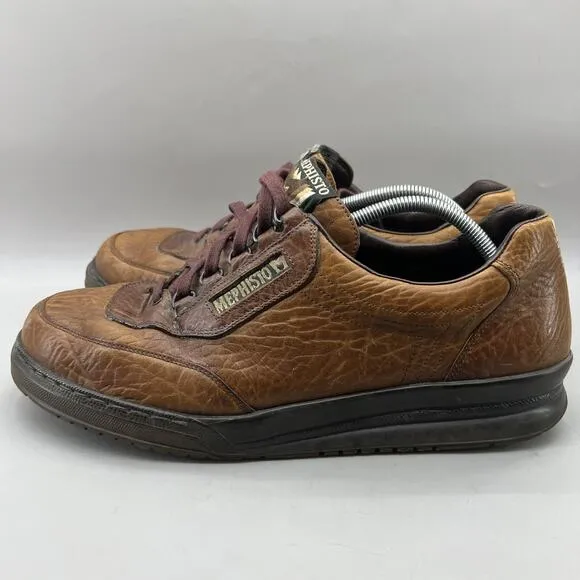 Mephisto Match Oxford Men Size 13 Brown Leather Lace Up Casual Comfort Low Shoes