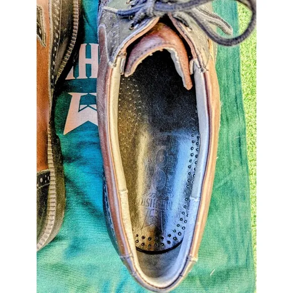 Mephisto Multi-Grip Wingtip GTX Waterproof Golf Cleats/Shoes Mens Sz 8 EUC