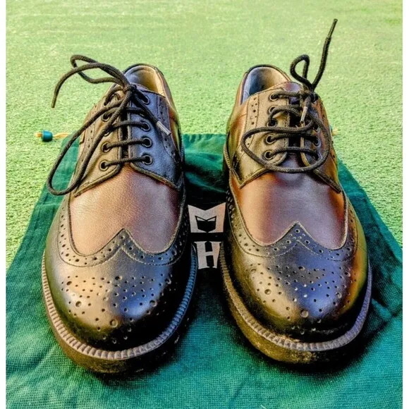 Mephisto Multi-Grip Wingtip GTX Waterproof Golf Cleats/Shoes Mens Sz 8 EUC