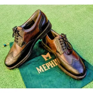 Mephisto Multi-Grip Wingtip GTX Waterproof Golf Cleats/Shoes Mens Sz 8 EUC
