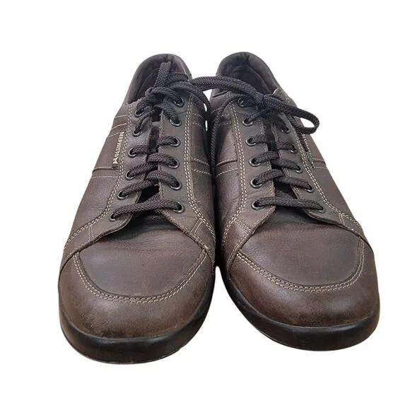 Mephisto Runoff Air Jet System Mens Size 12 Brown Leather Lace Up Sneaker Shoes