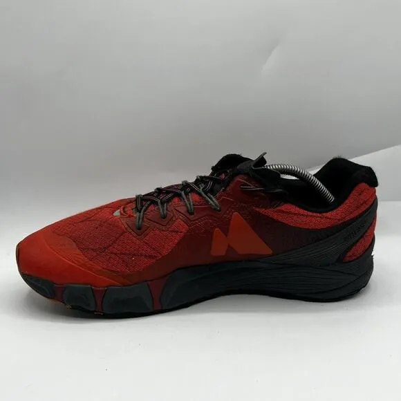 Merrell Agility Peak Mens 11.5 Orange Flex Connect Trail Running Shoes J37705