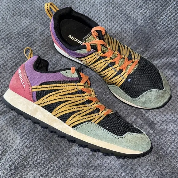 Merrell Alpine Sneaker Sport Trail Multicolor Men’s Colorblock Mesh Suede 7.5