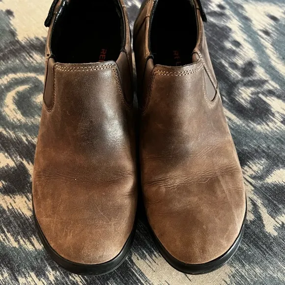 MERRELL Brown Size 8.5 Leather Shoes with Select Grip Sole