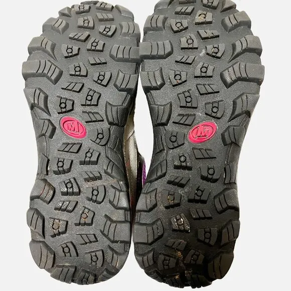 MERRELL KID'S PALOMA/BERRY MOAB 2 MID WATERPROOF BOOT PALOMA/BERRY SIZE 5.5M