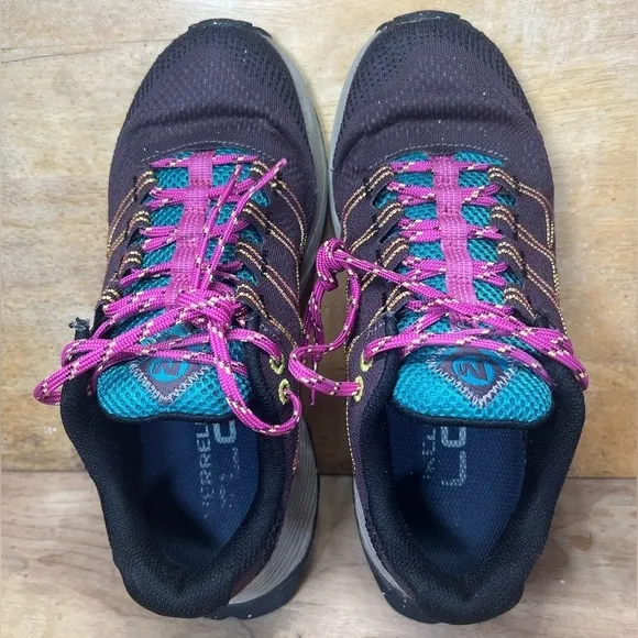 Merrell Moab Flight Womens Sz 6.5 Trail Running Shoes Sneakers Burgundy JO67726