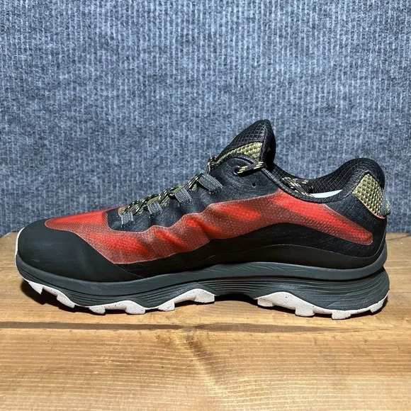 Merrell Moab Speed Low Men's Size 13 Vibram Trail Running Shoes Black Red
