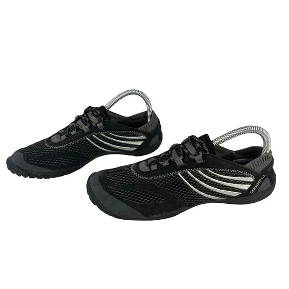 Merrell Pace Glove Barefoot Running Shoes Black Womens Size 7.5‎