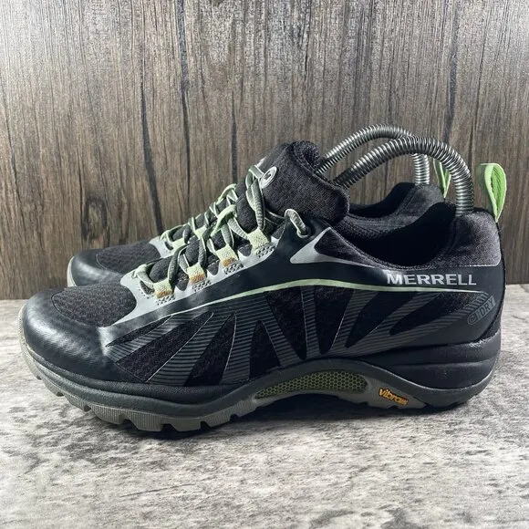 Merrell SIREN EDGE 3 Size 8.5 Black Paradise Hiking Trail Running Shoes Sneakers