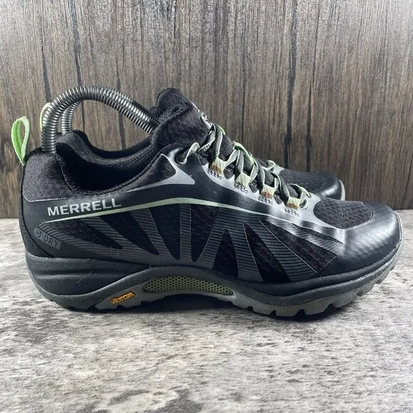 Merrell SIREN EDGE 3 Size 8.5 Black Paradise Hiking Trail Running Shoes Sneakers
