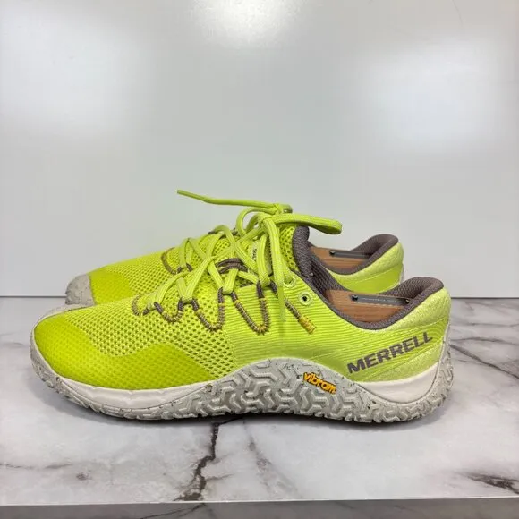 Merrell Trail Glove 7 Barefoot Running  Shoes Neon Yellow Women's Size 8 J068190
