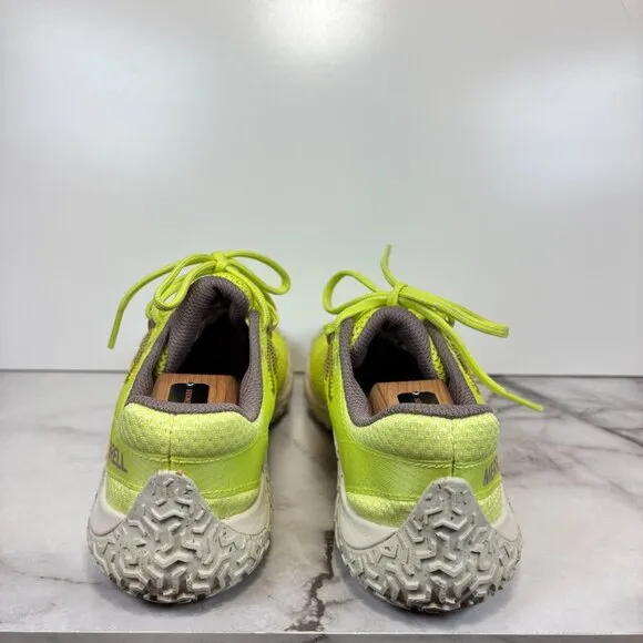 Merrell Trail Glove 7 Barefoot Running  Shoes Neon Yellow Women's Size 8 J068190