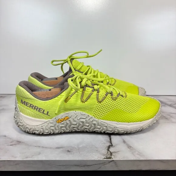 Merrell Trail Glove 7 Barefoot Running  Shoes Neon Yellow Women's Size 8 J068190