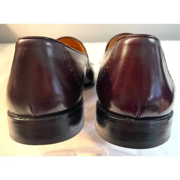 Mezlan Murcia Men’s Size 8.5 M Brown Leather Lizard Tassled Loafer Shoes