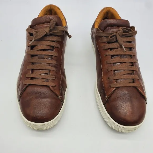 M.Gemi Shoes Men 11.5 EU 45 The Palestra Uomo Brown Leather Italian Sneakers