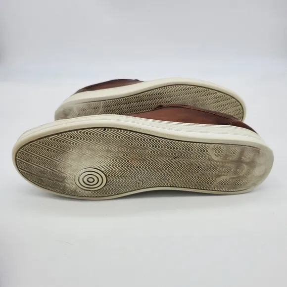 M.Gemi Shoes Men 11.5 EU 45 The Palestra Uomo Brown Leather Italian Sneakers