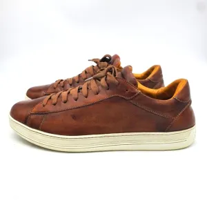 M.Gemi Shoes Men 11.5 EU 45 The Palestra Uomo Brown Leather Italian Sneakers