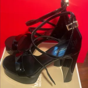 Michael Kors Black Patent Leather Women's Heels