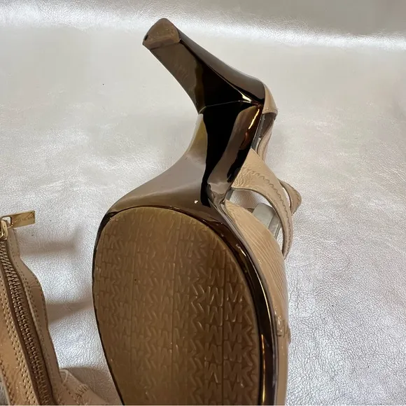 Michael Kors Chic Beige Strappy Heels
