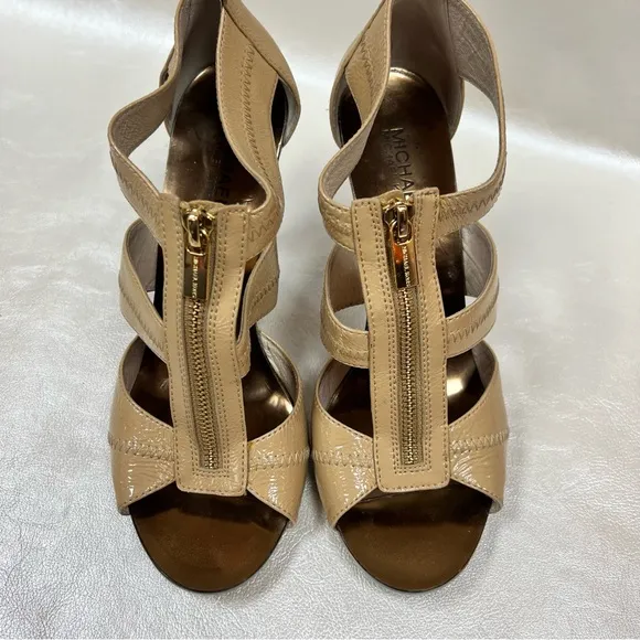 Michael Kors Chic Beige Strappy Heels