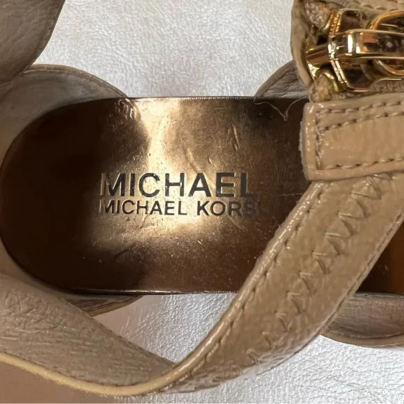 Michael Kors Chic Beige Strappy Heels