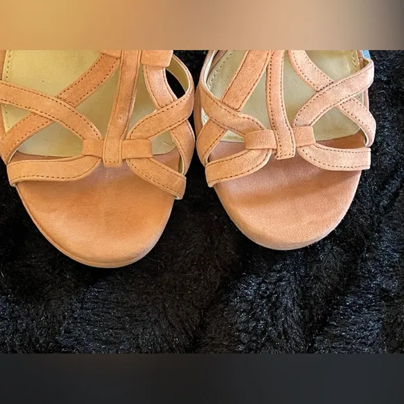 Michael Kors Women's Pale Pink Strappy Heels. Size 9M