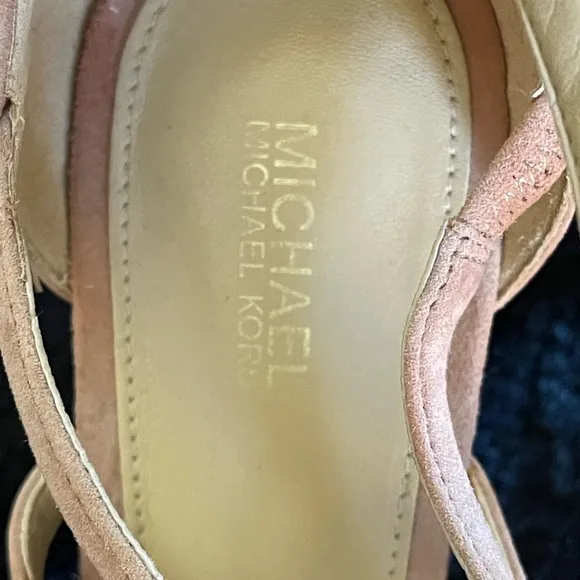 Michael Kors Women's Pale Pink Strappy Heels. Size 9M