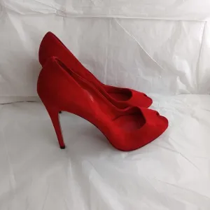 Miu miu red suede pumps size 39