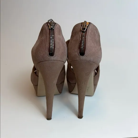 Miu Miu Suede Dusty Pink High Heel Size 37.5