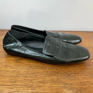 M.M. LaFLEUR Size 36.5 • Grace Loafer Green Leather Italian Shoes.