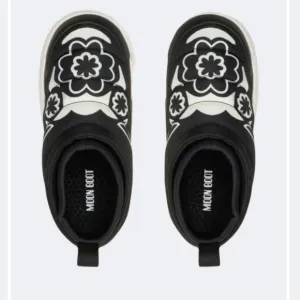 Moon Boot Park Soft Flower WomenLifestyle Shoes Black/White