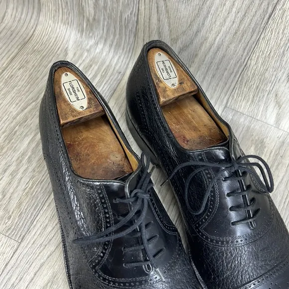 Moreschi Black Leather Oxford