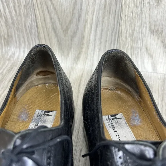 Moreschi Black Leather Oxford