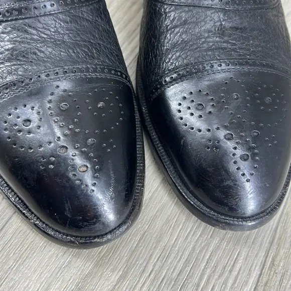 Moreschi Black Leather Oxford