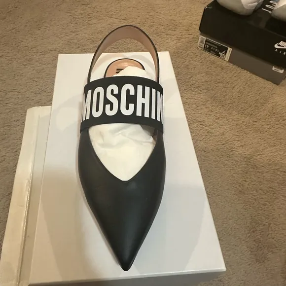 Moschino Women's Black Slingback Shoes