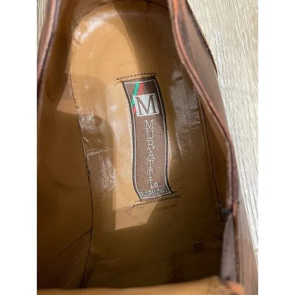 Muratti Florentino Italian Leather Men's Dress Shoes, size 42