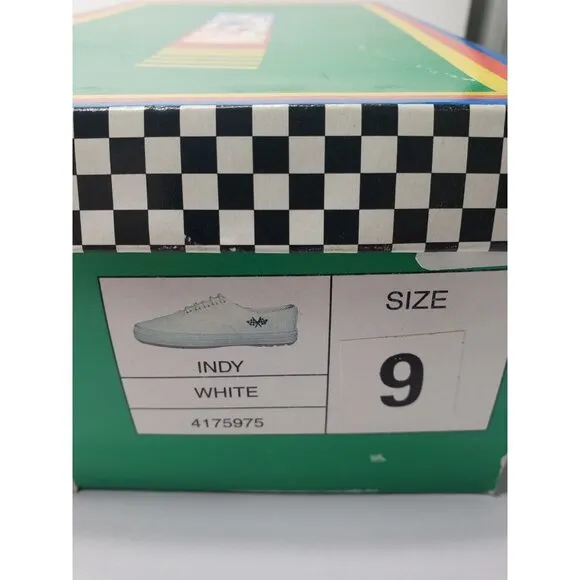 NASCAR Indy Cup Series White Womens Size 9 Lace Up Leather Upper Balance