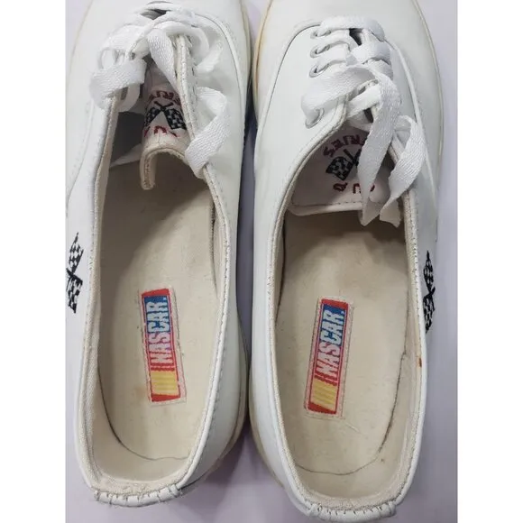 NASCAR Indy Cup Series White Womens Size 9 Lace Up Leather Upper Balance