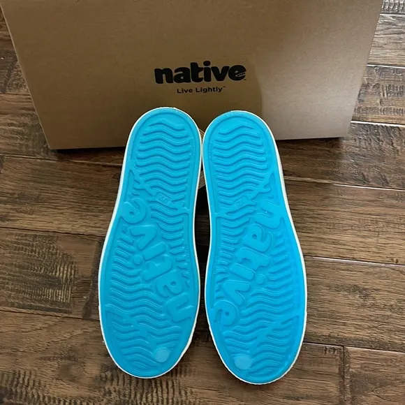 Native Shoes Jefferson Bling Big Kid Blue Coastal Maria Bling Shell White J2