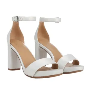 NATURALIZER Joy Ankle Strap Satin Square Toe Block Heel Dress Sandals NEW