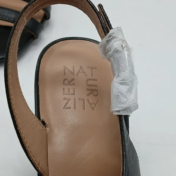 Naturalizer Taimi Shoes Women's Size 10W Black Slingback Sandals High Heels