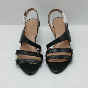 Naturalizer Taimi Shoes Women's Size 10W Black Slingback Sandals High Heels