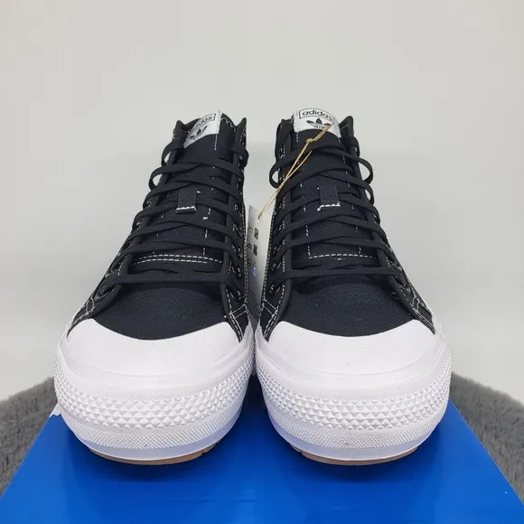 New Adidas Nizza Trek 'Black White' Women's Sneaker Shoes Size 7.5