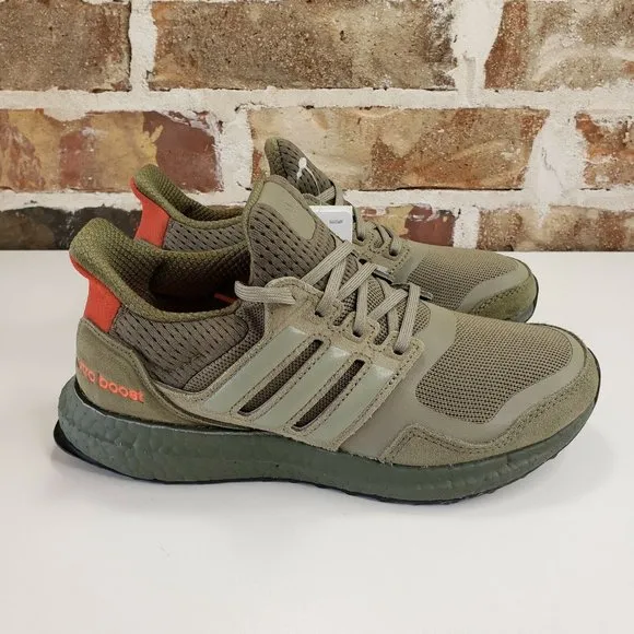 New Adidas Ultraboost S&amp;L Shoes Khaki Cargo Green EF1978 Youth Size 4/Womens 5.5