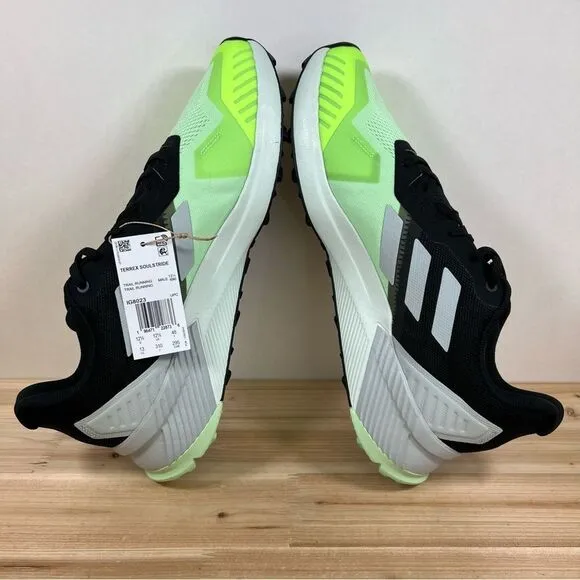 New Adidas Terrex SoulStride Trail running shoes Mens 13 Core Black Green Silver